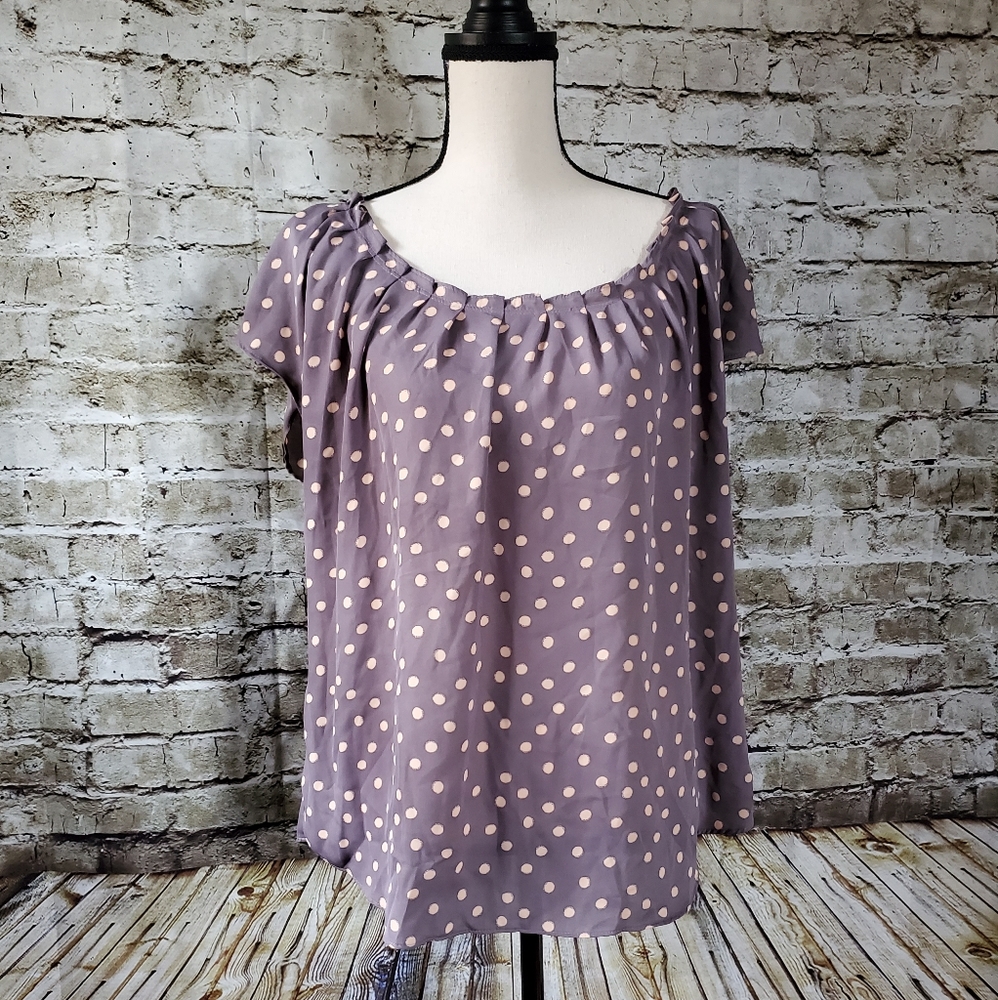 Lauren Conrad polka dot blouse